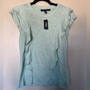 Mint Green Ruffle Sleeve Top